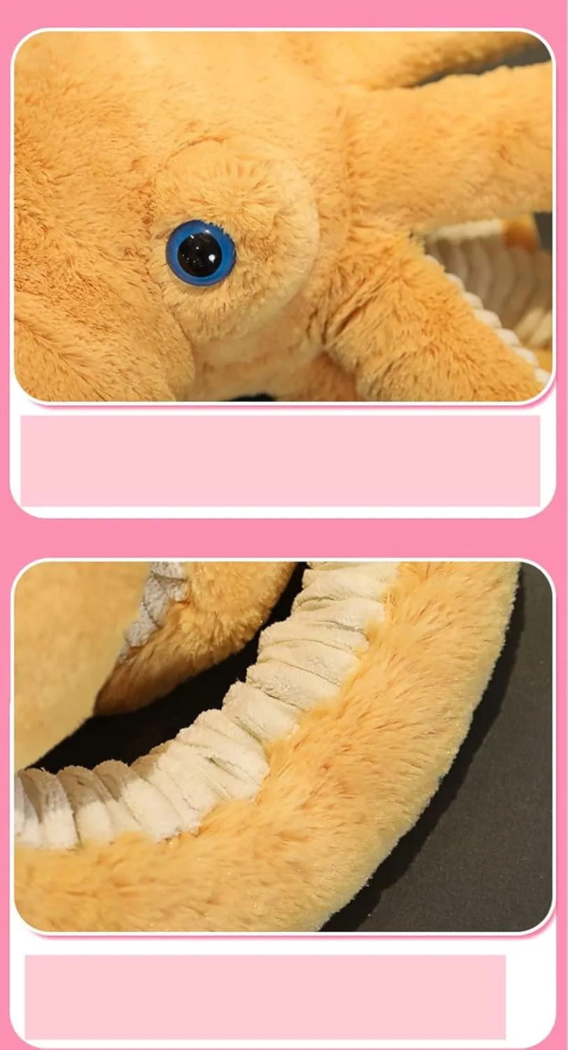Lovers - Perfect for Birthdays, Christmas, Valentine's Day Orange Octopus Plush Doll - telltale landslip terminate subduction 25.6-inch Stuffed Toy for Kids and 