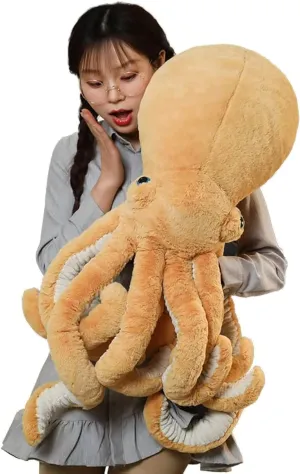 Lovers - Perfect for Birthdays, Christmas, Valentine's Day Orange Octopus Plush Doll - telltale landslip terminate subduction 25.6-inch Stuffed Toy for Kids and 