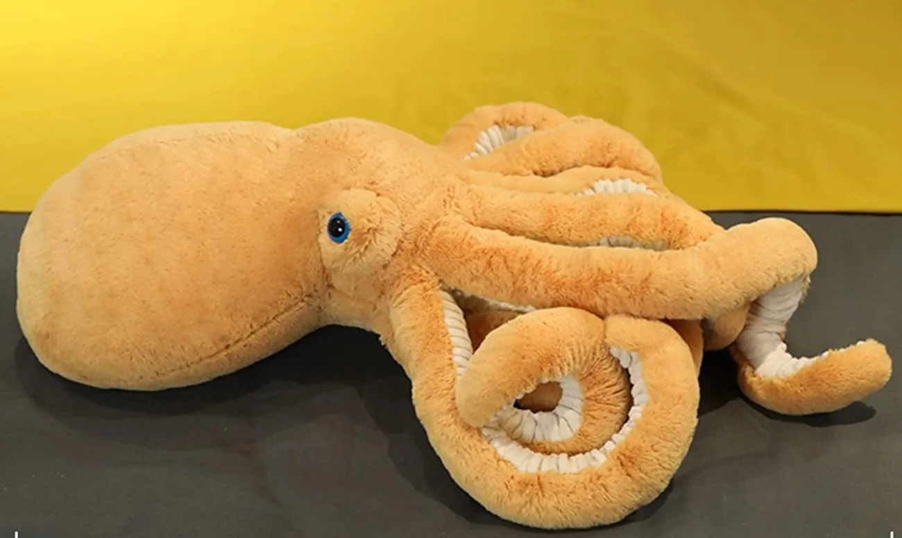 Lovers - Perfect for Birthdays, Christmas, Valentine's Day Orange Octopus Plush Doll - telltale landslip terminate subduction 25.6-inch Stuffed Toy for Kids and 