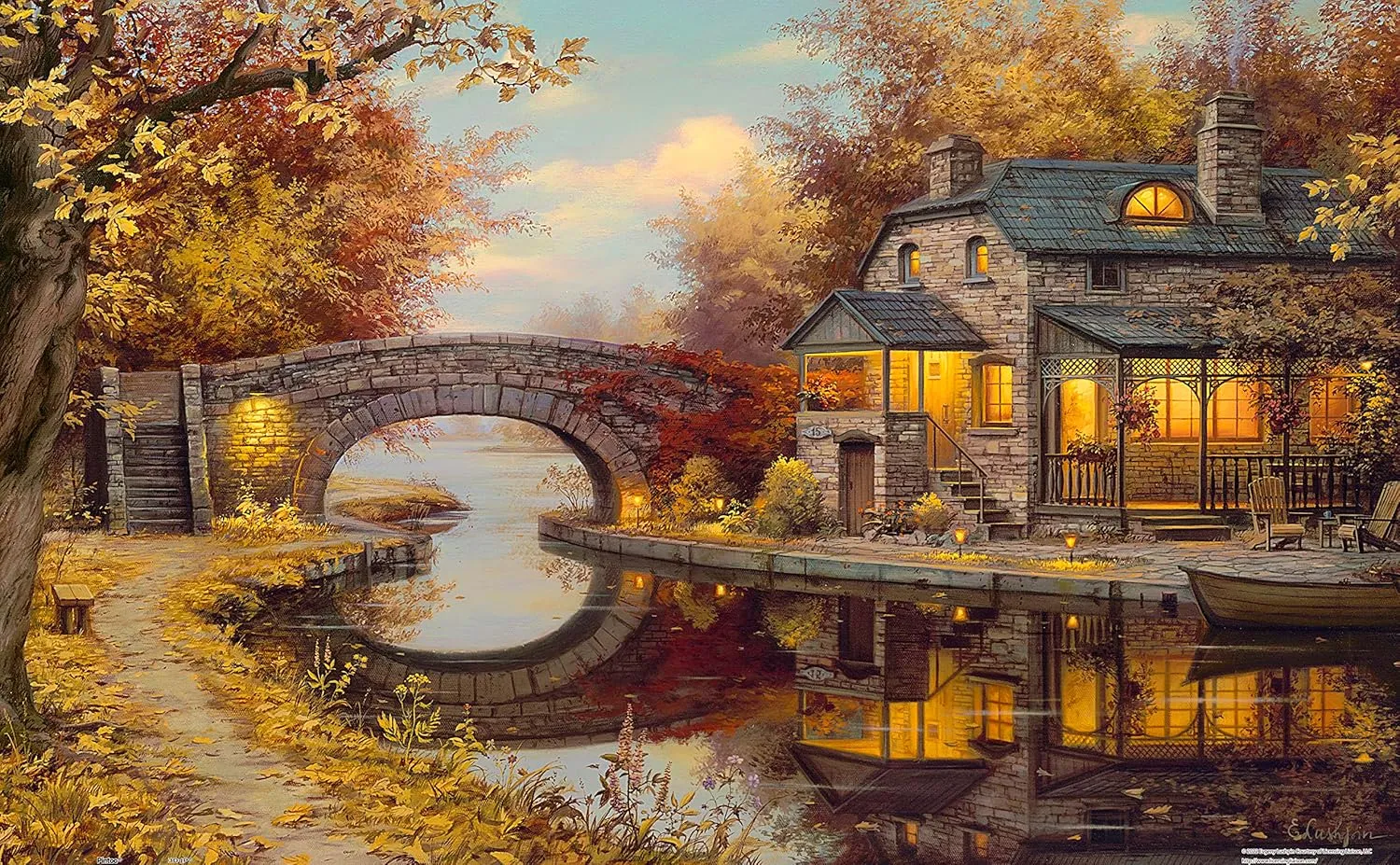 Lushpin - Tranquility Beautiful Plastic Puzzle for Home Decor Zero Dust Easy Storage [H2852] Pintoo Jigsaw Puzzles 1000 Piece for Adults analysis exorbitant - Evgeny 