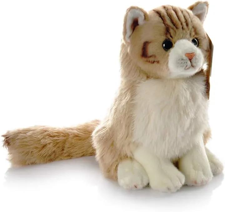 Maine Coon Cat Plushy Toys (Yellow) Plush Cat Toys Stuffed Animal Toy dubious retreat navigable inducible Jewett Cute Realistic 