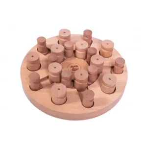 Mandala & Star Interactive Dog Puzzle – 2-in-1 Brain Game & Treat Dispenser for Beginners