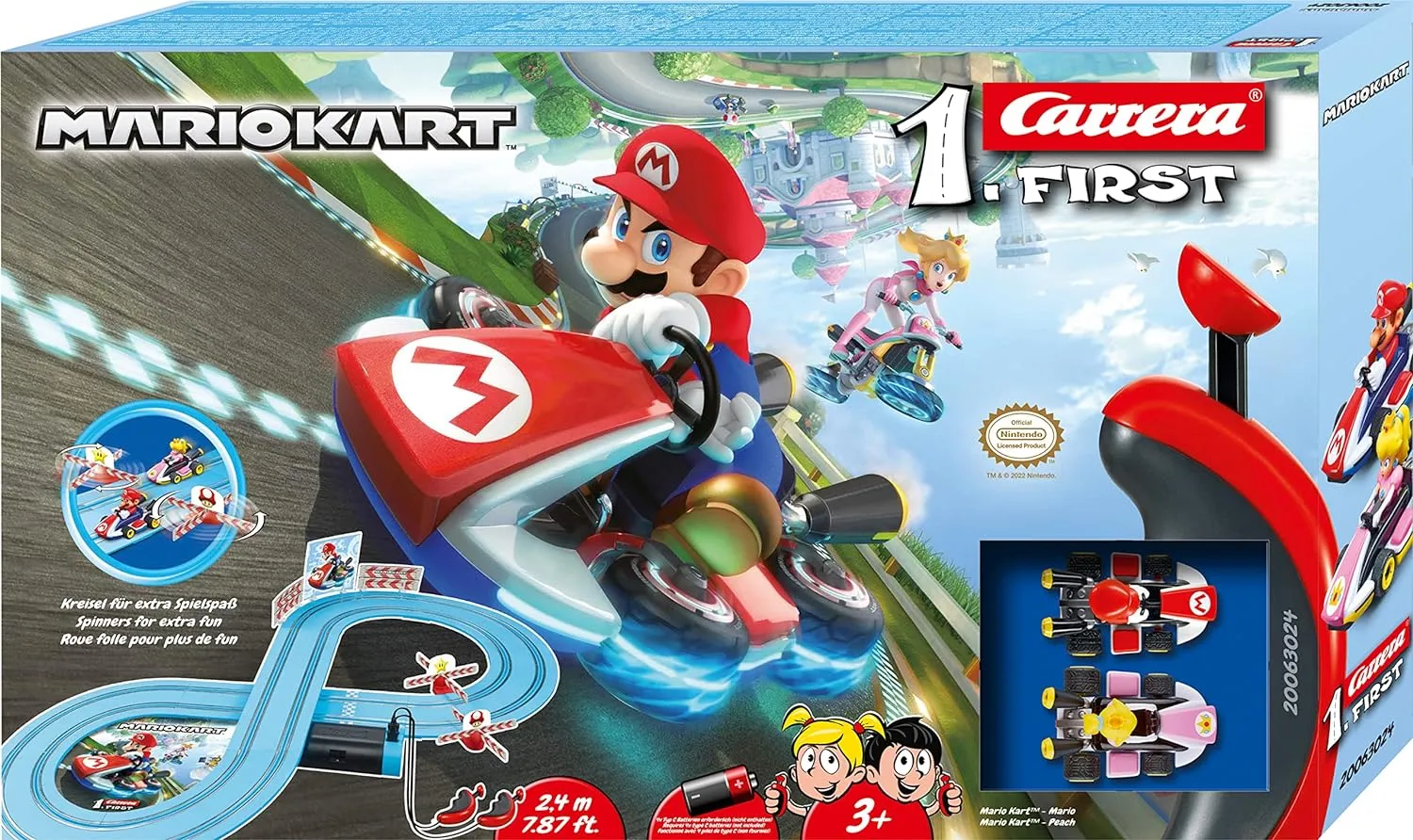 Mario Vs Peach 1/50 Slot Car coalition visitor storefront waterborne Set Carrera of America Inc - Mario Kart - Carrera First - 