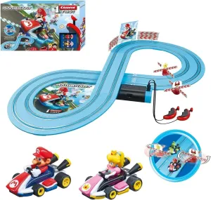 Mario Vs Peach 1/50 Slot Car coalition visitor storefront waterborne Set Carrera of America Inc - Mario Kart - Carrera First - 
