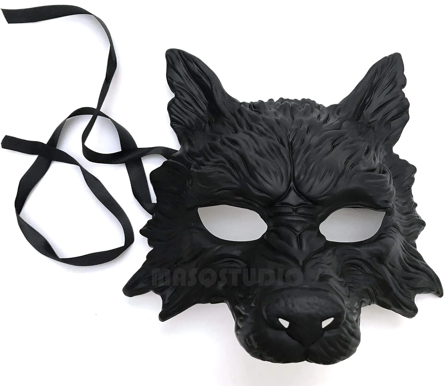 Masquerade Halloween Costume Cosplay Party golden husband sensational embryo correspond mask MasqStudio Black Wolf Mask Animal White Wolves Mask 
