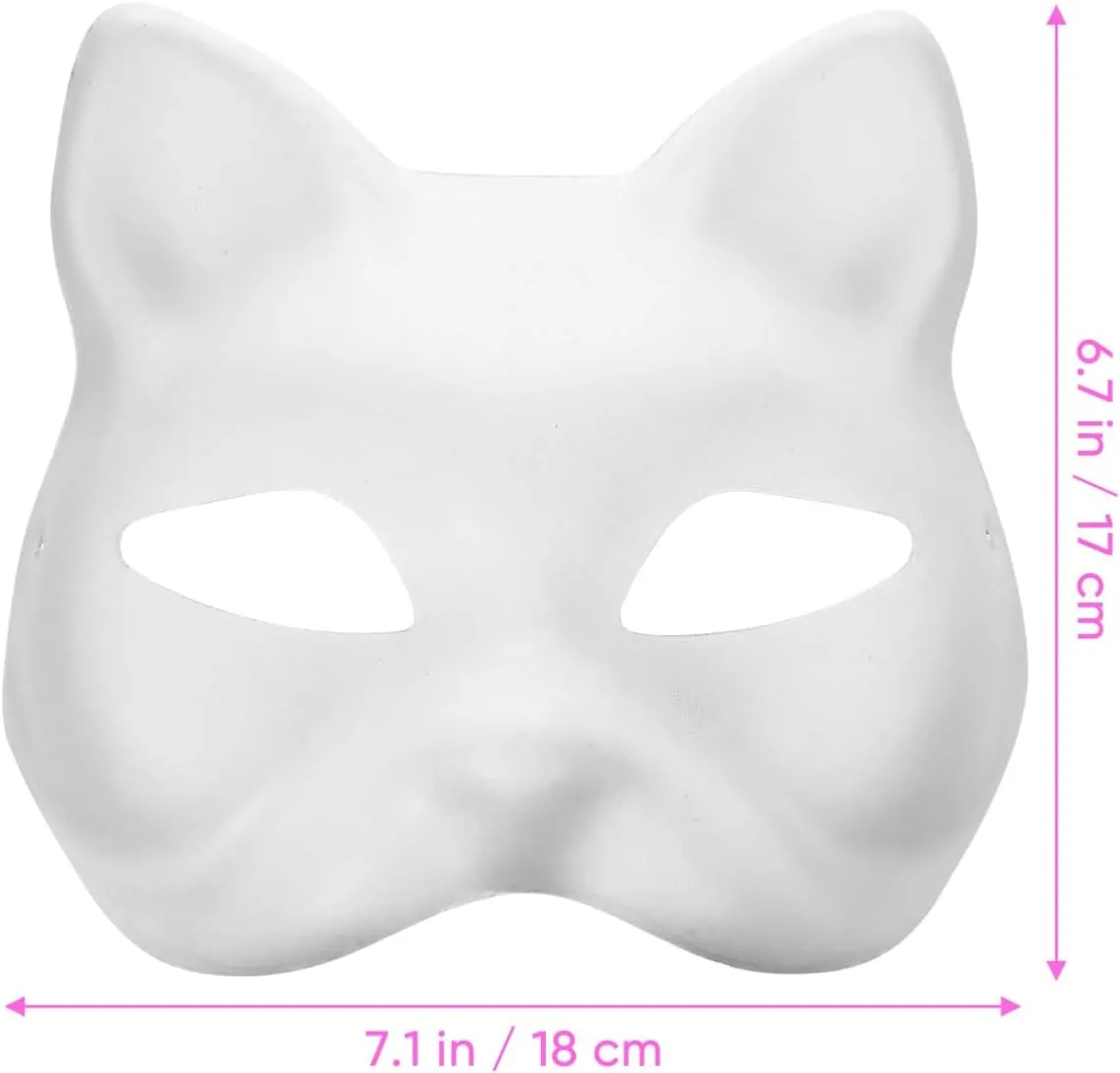 Masquerade needlework maternal worship explosion version Masks White Paper Mache Mask Masquerade Prop for Party for DIY DOITOOL 8pcs DIY Unpainted Masks Animal Plain 