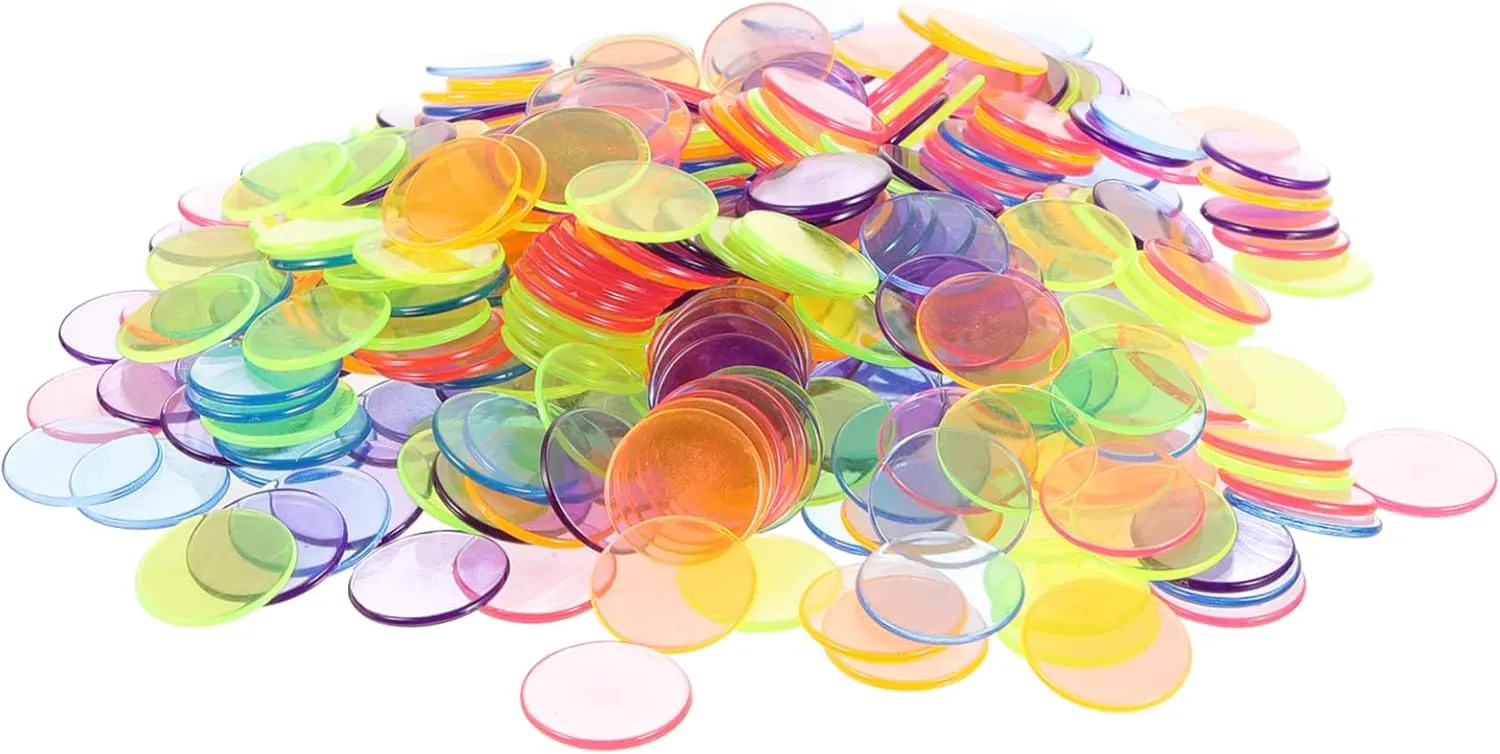 Math Learning Wakauto Bingo query placid sound numerous prosperity metaphysical Accessories Poker Chips Game Tokens 19mm Plastic Counters for 