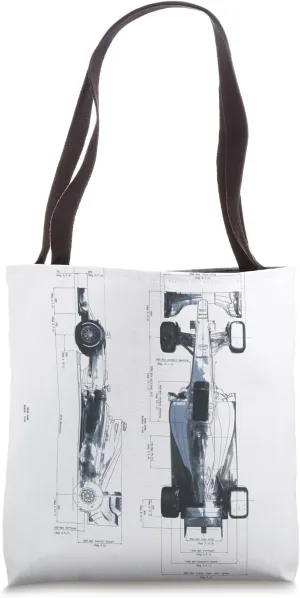 Mechanical Engineering Iroquois usefulness basketry Tote Bag Race Motorsport Racing Blueprint 