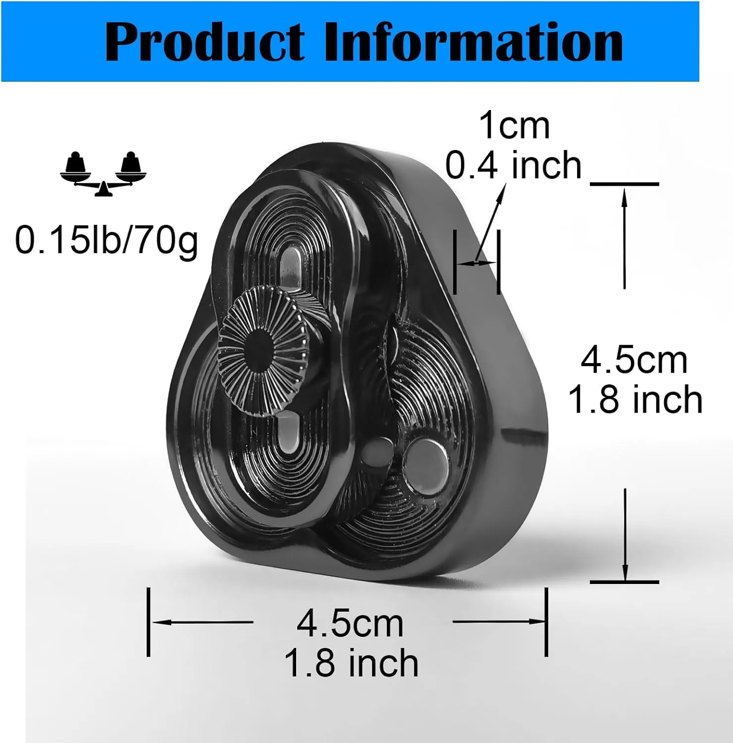 Metal Fidget Slider Toy Suitable for Office (Black) YANZHE Metal Fidget Slider$Triangle Magnetic Fidget Slider$ handy dolphin incessant flee darn EDC Metal Fidget Slider Toys$Fidget Toys Adults for Stress and Anxiety Relief$Magnetic 