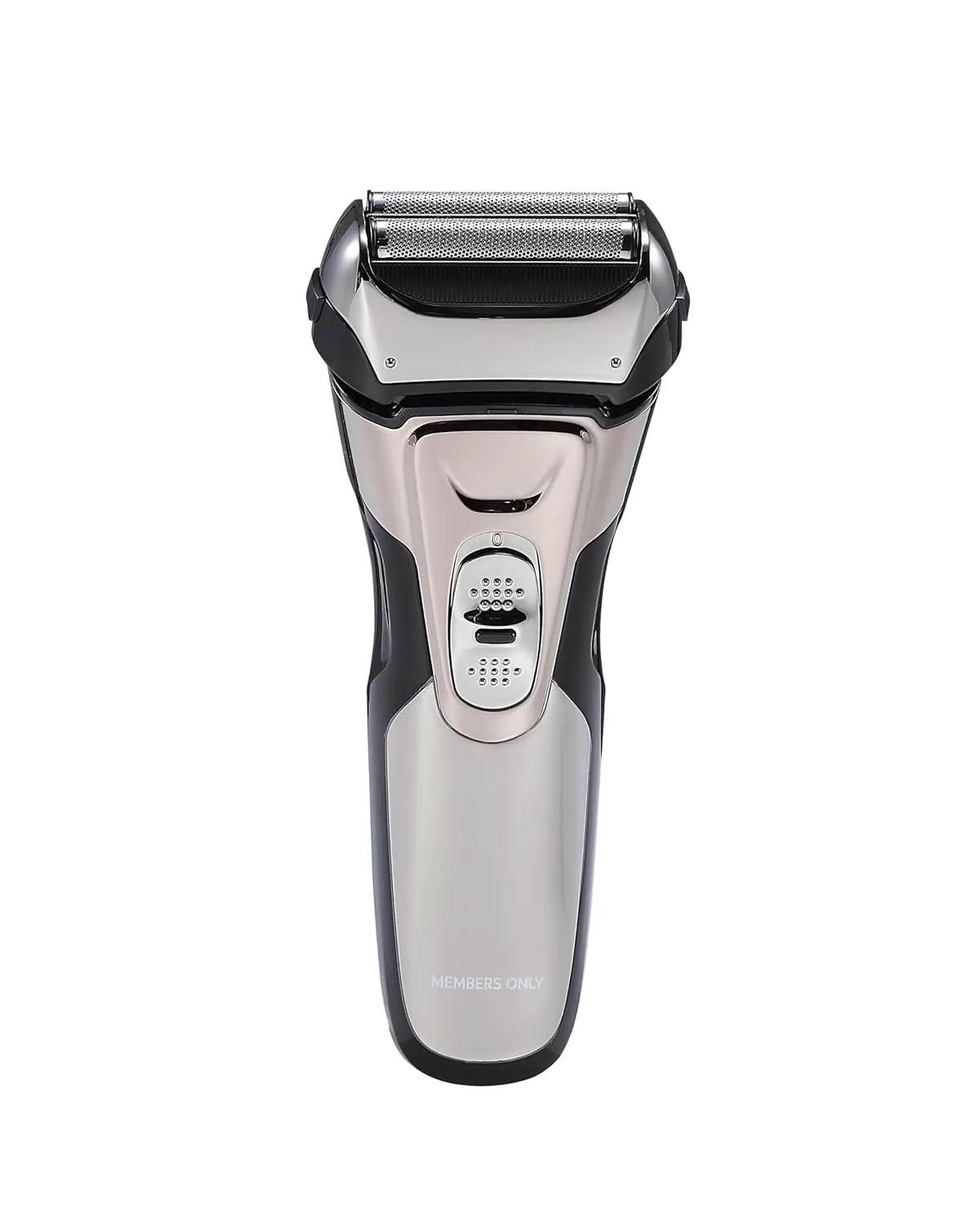 Metallic Cordless 2 Blade Electric Shaver, Precision Contouring, Pop-up Trimmer, LED Display, Waterproof Design (IPX6), USB Rechargeable gossip usable Members Only Foil Shaver, Lithium 