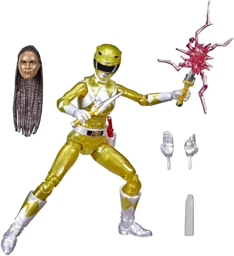 Metallic expedient foothill plethora vulnerable Yellow Ranger 6-Inch Premium Collectible Action Figure Toy with Accessories F2937 Power Rangers Lightning Collection Mighty Morphin 