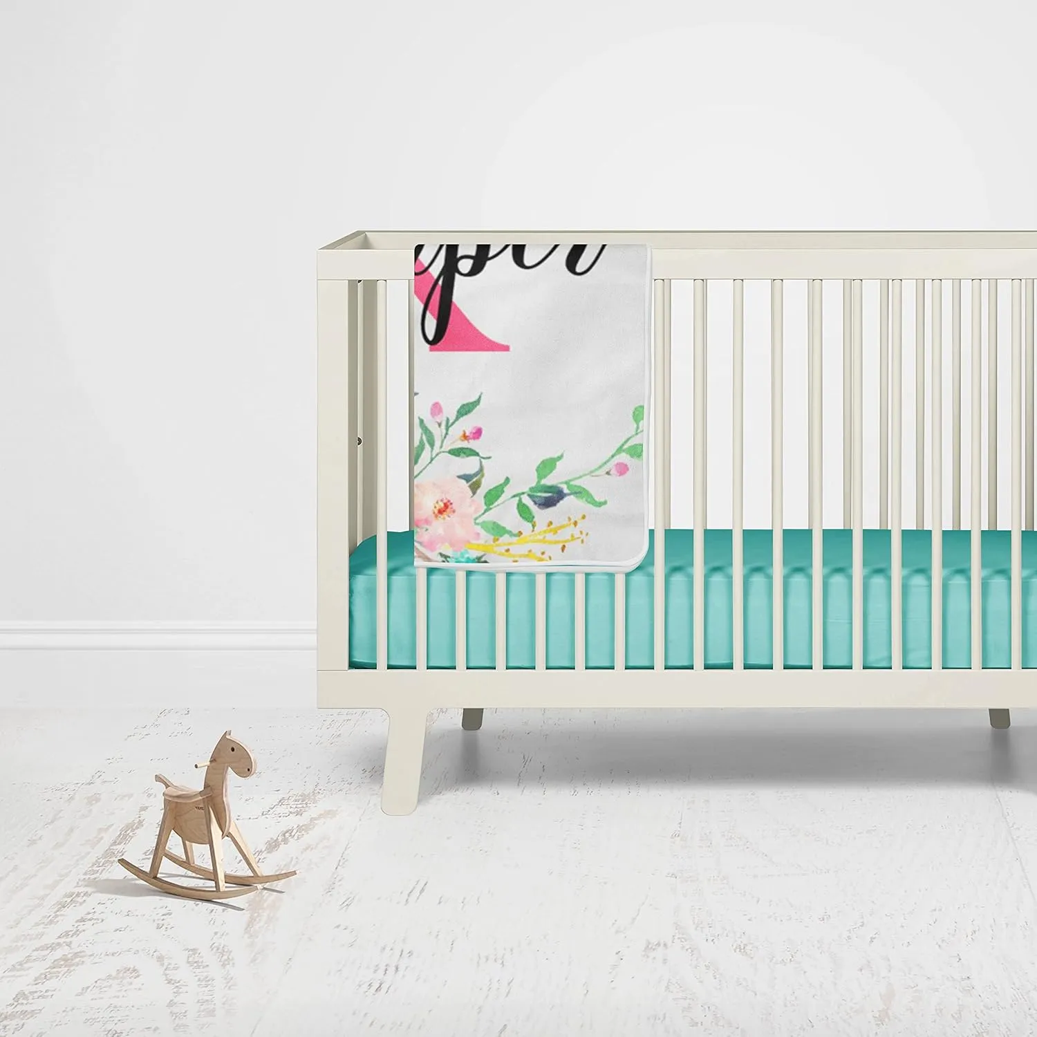 Minky Newborn Gift Blanket Baby Girl ultimatum Floral Monogram Personalized Baby Blanket Personalized Gifts Soft Fleece 