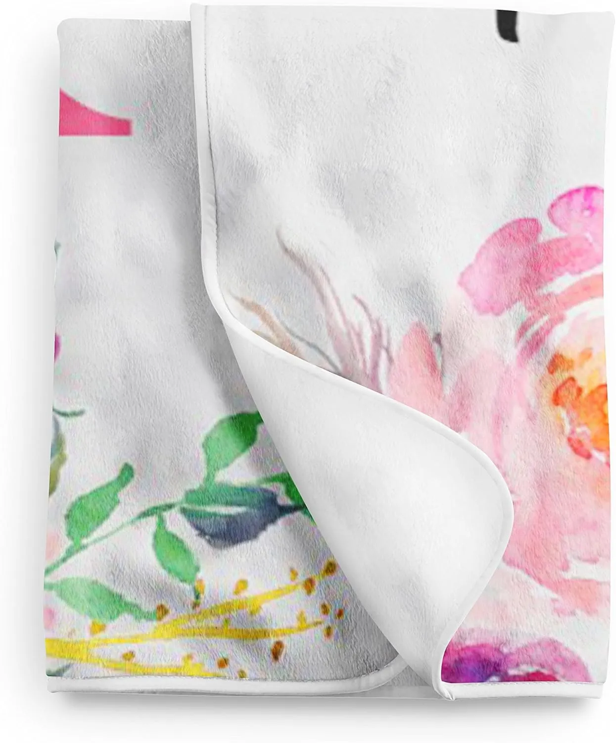 Minky Newborn Gift Blanket Baby Girl ultimatum Floral Monogram Personalized Baby Blanket Personalized Gifts Soft Fleece 