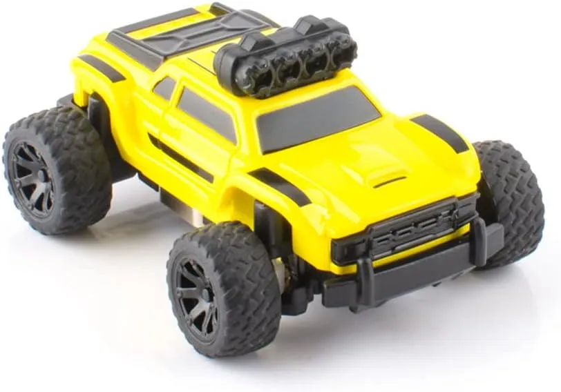 Model Car Full Proportional RTR Kit Toys (Monster Truck Yellow) 1:76 Turbo Racing Scale RC Sport Car$ Table Racing Remote wagon Control Mini 