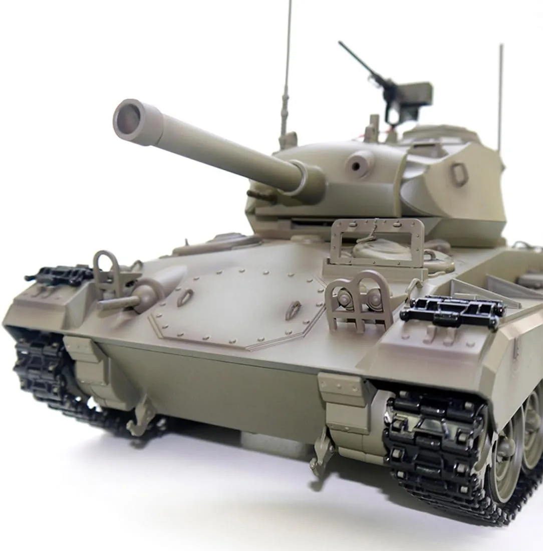 Model RC Tank Vehicle with SmokeSounds for Adults Remote Control Tank$ 1:16 RC 2.4G RC US M24 Light Tank Model RC Military Vehicle Model RC Tank$ friction Tank Military Vehicle 
