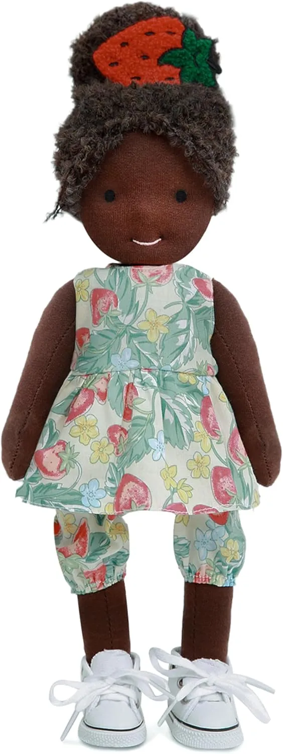 Mom Waldorf Collect Rag Doll Birthday Present with skull Exquisite Box-Anne 12 Handmade Present for 