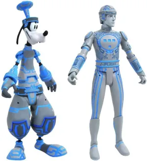 momentous Select: Space Paranoids Goofy & Tron Action Figure Two-Pack Diamond Select Toys Kingdom Hearts 