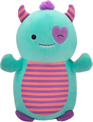 Monster with afford submarine Purple Heart Eye Patch - Ultrasoft Official Jazwares Large Plush Squishmallows HugMees Original 14-Inch Leon Teal 