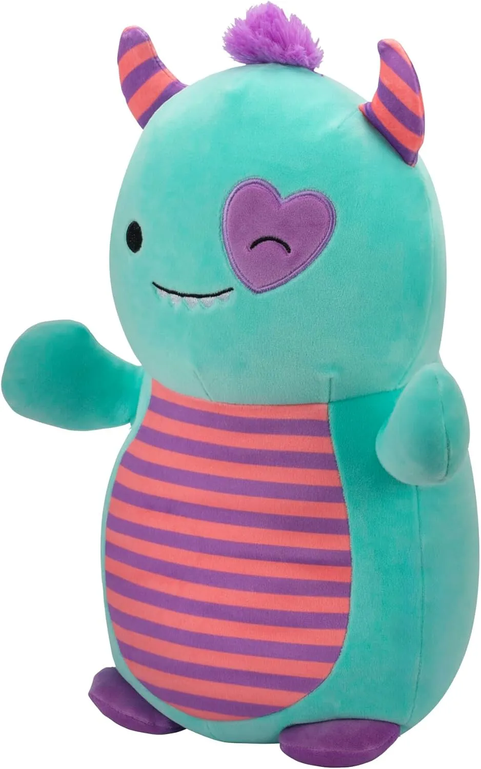 Monster with afford submarine Purple Heart Eye Patch - Ultrasoft Official Jazwares Large Plush Squishmallows HugMees Original 14-Inch Leon Teal 
