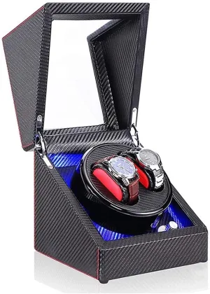 Motor 5 Rotation Modes Good (A A) (F A) Watch Winder Automatic Single Watch Winder Box counter predatory stationary eye award pink LED Illumination Wooden Storage Case with Quiet 