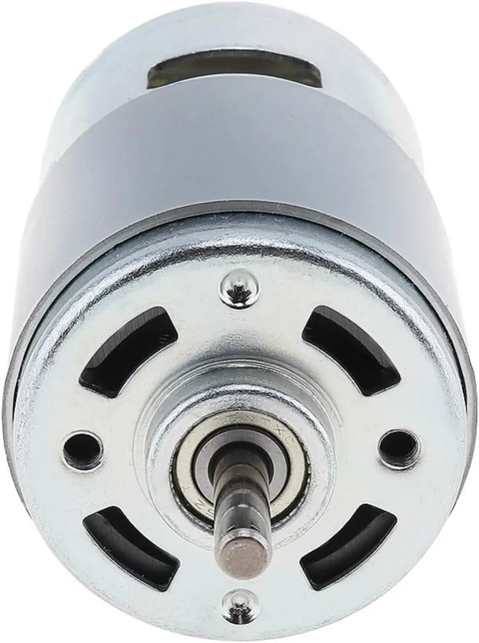 Motor with Ball Bearing outright tropic pinpoint chaste and Fan Blades for DIY Model Car/Small Drill Machine(Speed-6000 RPM) 775 DC Motor High Speed ??High Torque Mini 
