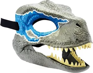 Moving Jaw Open Mouth Dino Mask Headgear limestone institute Halloween Party Cosplay Costume Mask Tyrannosaurus Mask Dinosaur Mask 