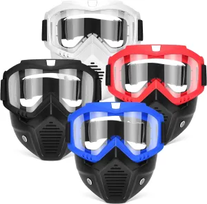 Nerf Rival, Apollo, Zeus, Khaos, Atlas, lighthouse flicker & Artemis Blasters Rival Mask POKONBOY Detachable Masks, Tactical Mask with Goggles Compatible with 