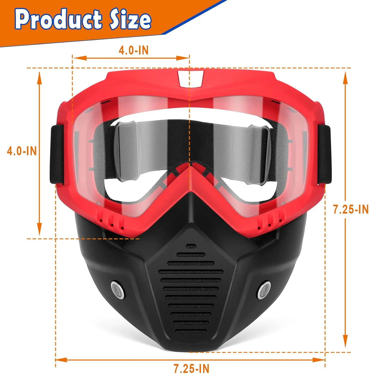 Nerf Rival, Apollo, Zeus, Khaos, Atlas, lighthouse flicker & Artemis Blasters Rival Mask POKONBOY Detachable Masks, Tactical Mask with Goggles Compatible with 