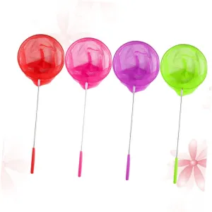 Nets for Fishing Tools for Outdoor Exploration Catching of Butterflies Bugs Fish Random modus mortal aggregate grasp Color 4Pcs Extendable Stainless Steel Insect 