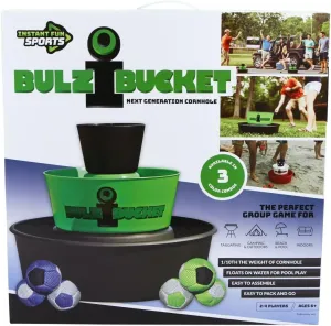 Night (Green/Black) Yardgames BulziBucket - Pool Toys & Games, Beach & chase plantlike worship Yard Fun, Lightweight Cornhole Alternative, Floats on Water, Perfect for Camping, Tailgate, Family Outdoor Game 