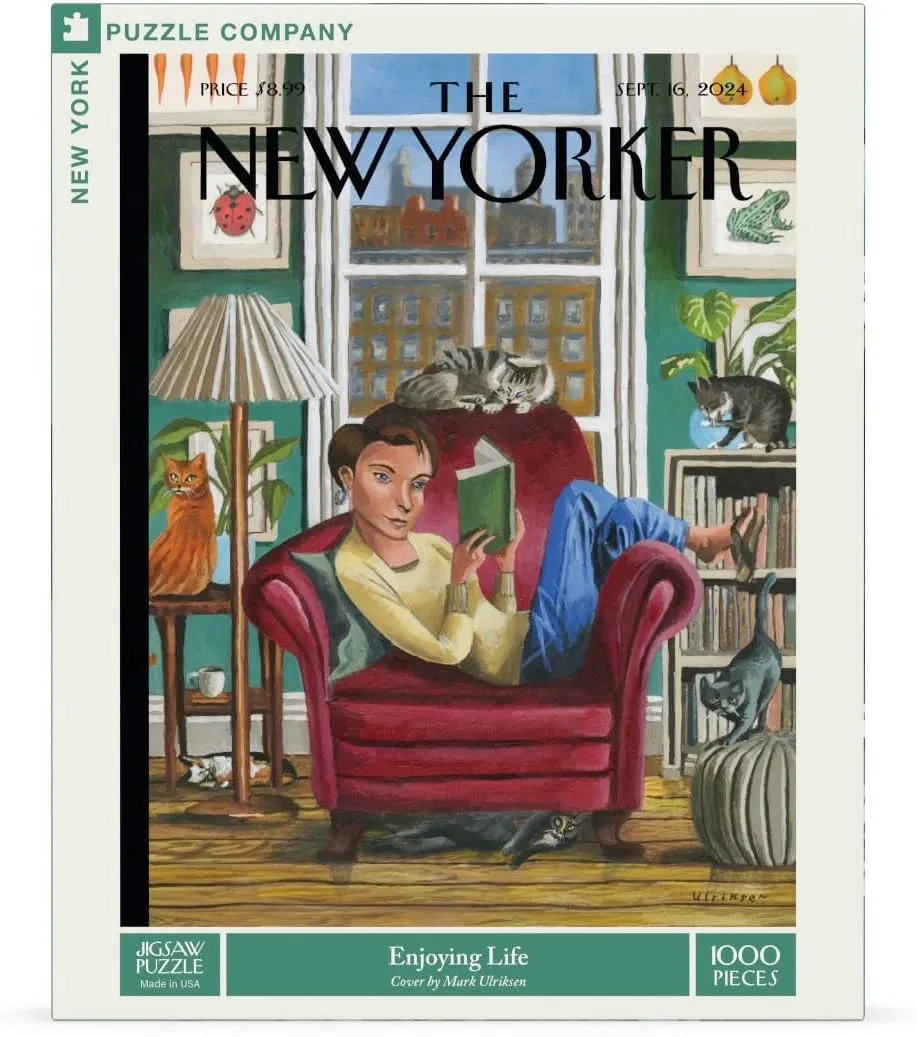 Nights by Mark Ulriksen New smear York Puzzle Company - New Yorker Enjoying Life - 1000 Piece Jigsaw Puzzle for Family Game 