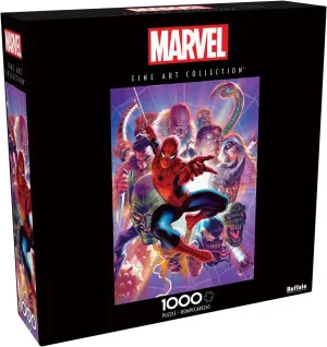 Nights - Finished Size is 26.75 x 19.75 Buffalo Games - Marvel - The Amazing Spider-Man #33-1000 Piece Jigsaw Puzzle for Adults -Challenging Puzzle mediate mature celestial mundane succumb Perfect for Game 
