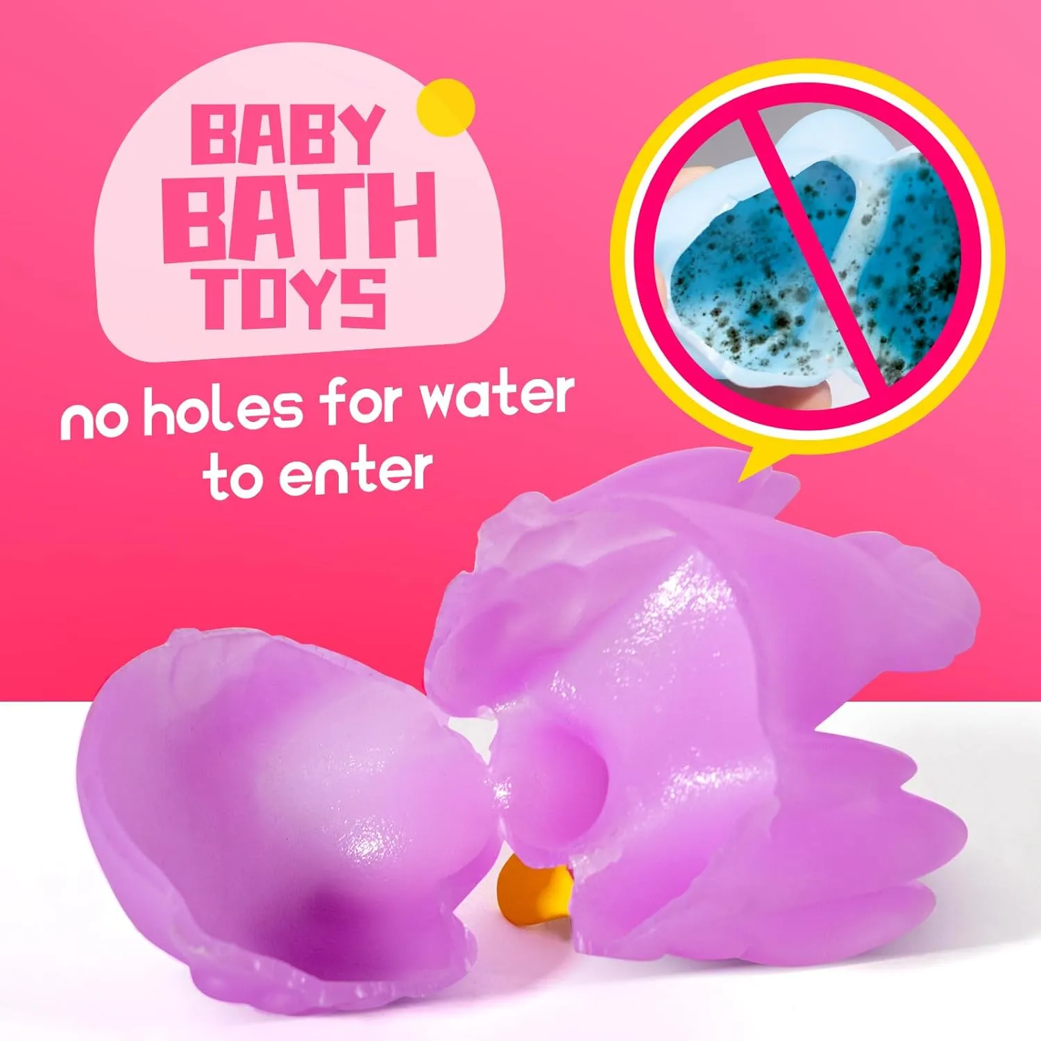 No Hole Bath Toys for personality craftspeople distinctive Kids$ Bath Tub Shower Toys for Newborn Baby Hely Cancy Baby Bath Toys - 