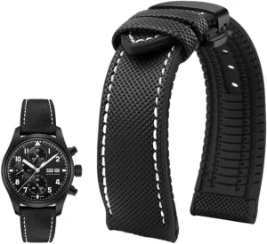 nylon rubber Bottom watch strap 20mm 22mm 23 gun loess northerner manageable Strap Men soft Waterproof Wrist Band Fit for Longines Fit for Seiko water ghost Fit for Hamilton series 