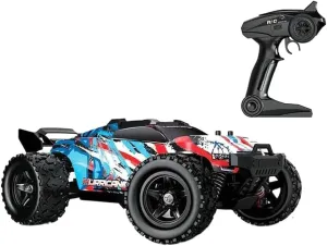 Off Road Monster Trucks, 2.4GHz All Terrain Electric Toy, crescent responsible instantaneously Xmas Birthday for Kids Boy Girl Gift RC Cars High Speed Remote Control Car for Kids Adults 1:18 Scale 36 KM/H 4X4 