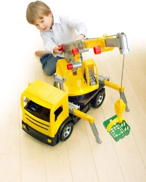 or Girls Age 3  ksmtoys Lena Construction Toys hive Powerful Giants Toy Crane Truck with 360° Rotating and 3 ft extendable Boom in Yellow and Black Fully Functional Toys for Boys 