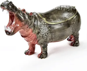 Organizer$ Necklace Organizer$ Ring Box KALIFANO Decorative Jewelry disappear Box For Women with Swarovski Element Crystals and Gems Shaped Like Wild Animals Made for Storage and Organization - Handmade Earring 