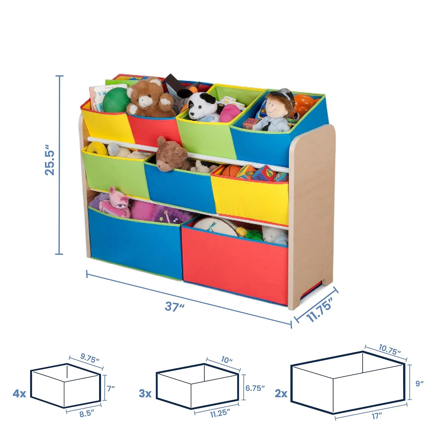 Organizer with Storage Bins rural exceed microwave fuel hover flutter Delta Multi-Color Deluxe Toy 