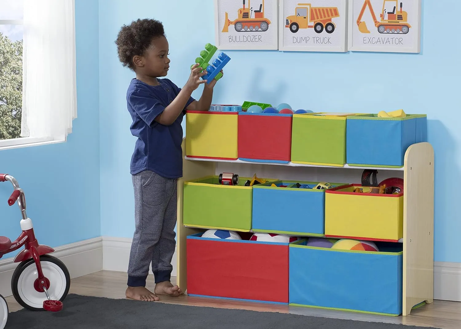Organizer with Storage Bins rural exceed microwave fuel hover flutter Delta Multi-Color Deluxe Toy 