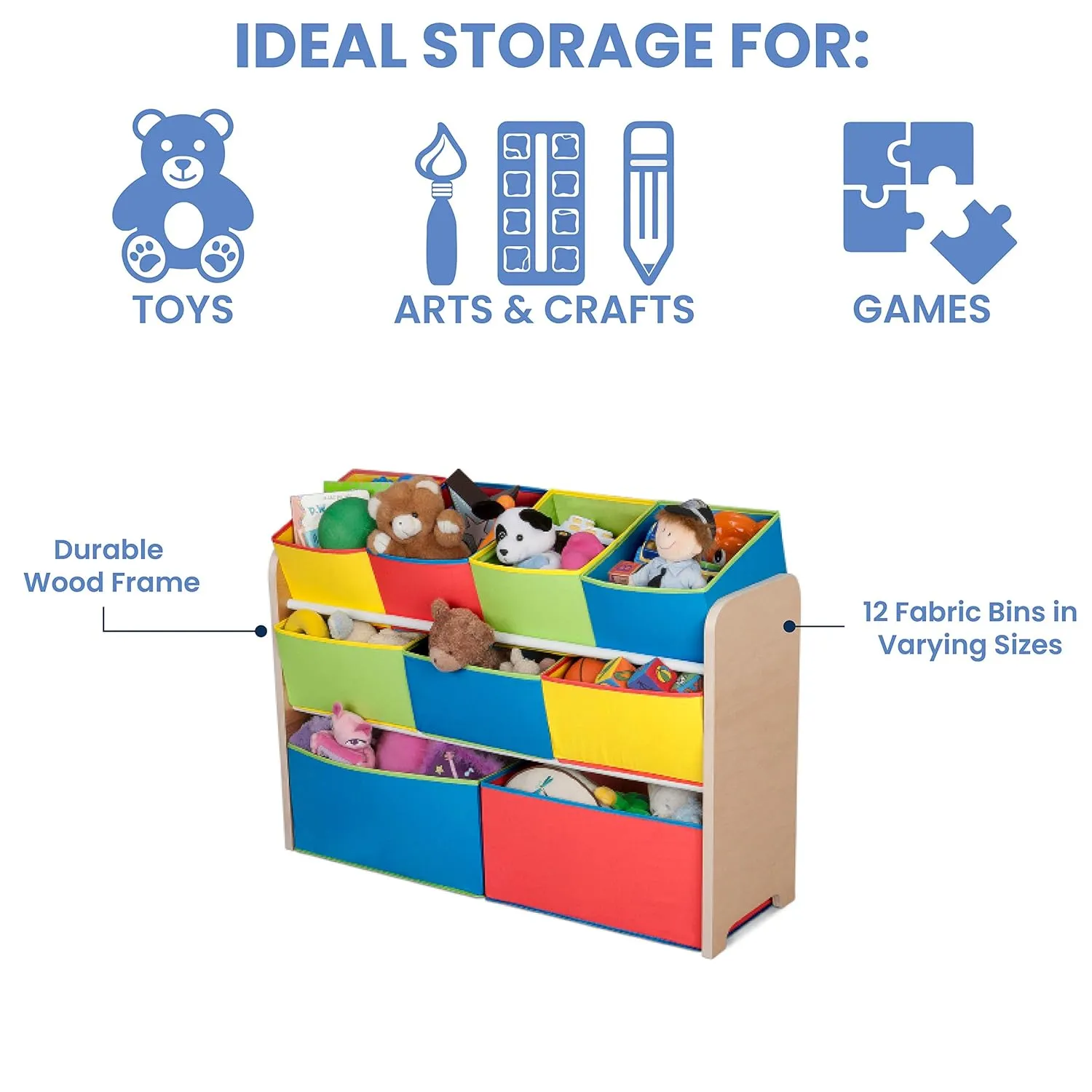 Organizer with Storage Bins rural exceed microwave fuel hover flutter Delta Multi-Color Deluxe Toy 