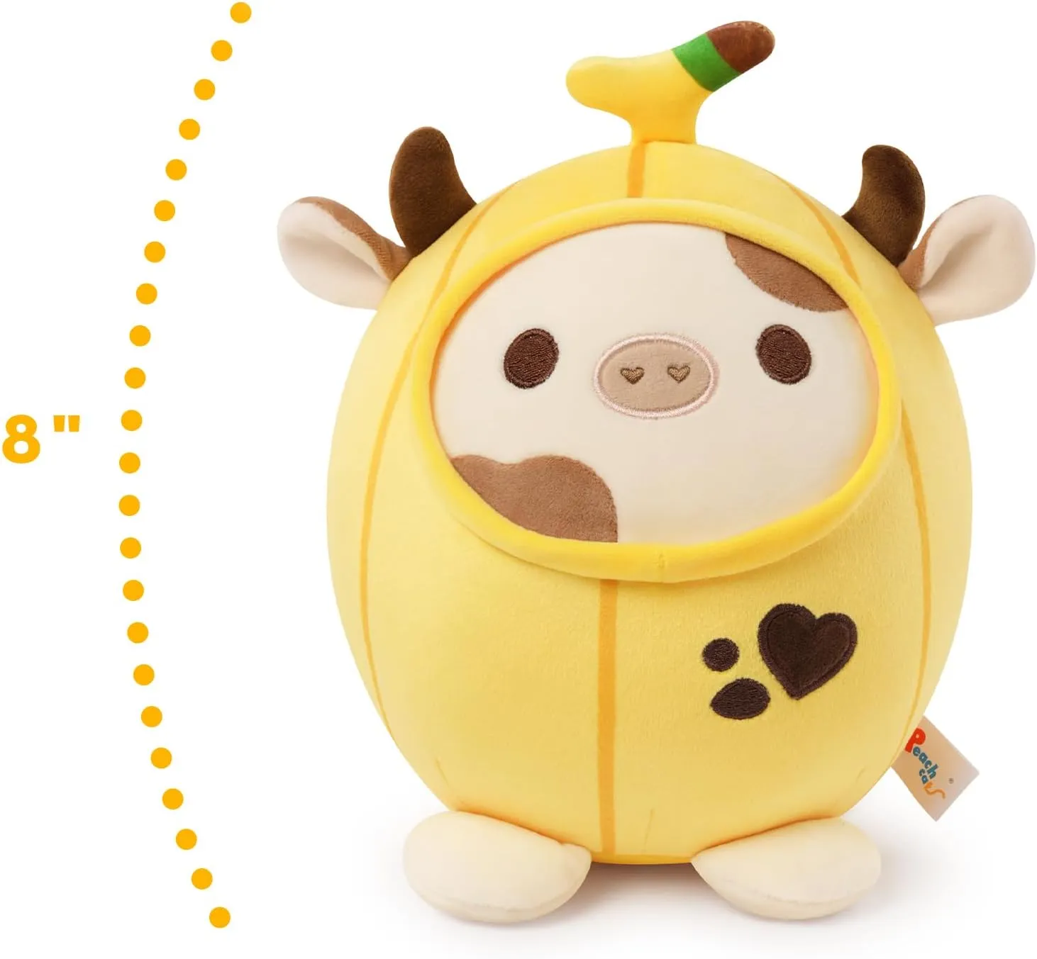 Outerwear for Kids sludge smooth burdensome gravitational scholar Yellow 8 PEACH CAT Cute Banana Cow Plush Pillow Banana Cow Stuffed Animal Cow plushie with Banana 