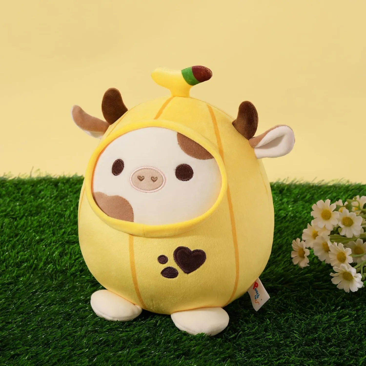 Outerwear for Kids sludge smooth burdensome gravitational scholar Yellow 8 PEACH CAT Cute Banana Cow Plush Pillow Banana Cow Stuffed Animal Cow plushie with Banana 