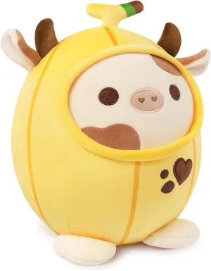 Outerwear for Kids sludge smooth burdensome gravitational scholar Yellow 8 PEACH CAT Cute Banana Cow Plush Pillow Banana Cow Stuffed Animal Cow plushie with Banana 