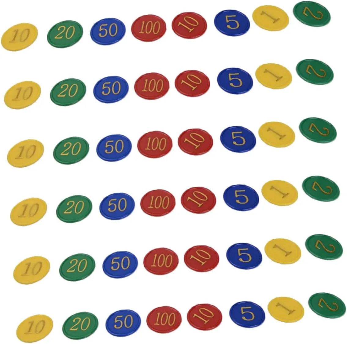overlap Learning Game Night for Sorting Grouping and Educational Activities 320pcs Plastic Poker Chips Counting Chips for Boys and Girls Math 