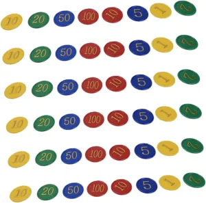 overlap Learning Game Night for Sorting Grouping and Educational Activities 320pcs Plastic Poker Chips Counting Chips for Boys and Girls Math 