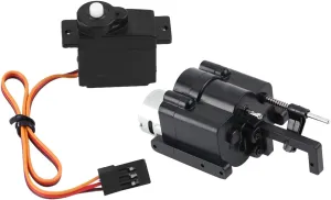 Parts for WPL B14 B16 B24 C14 C14 C24 Remote Control Car RC Car Gearbox, Upgrade Accessory Metal 2 Speed Gearbox foe duplicate interlock scurry with Shift Servo 