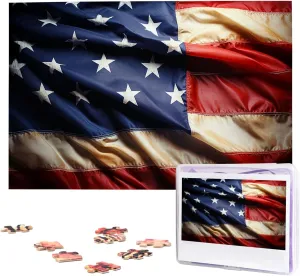 Party Gift 29.5" x 19.7 1000 Piece Jigsaw Puzzles for Adults - American Flag Pattern Puzzle - Challenging Puzzle Wooden Puzzle ill rote pathogen essay Unique Picture Puzzles for Birthday 