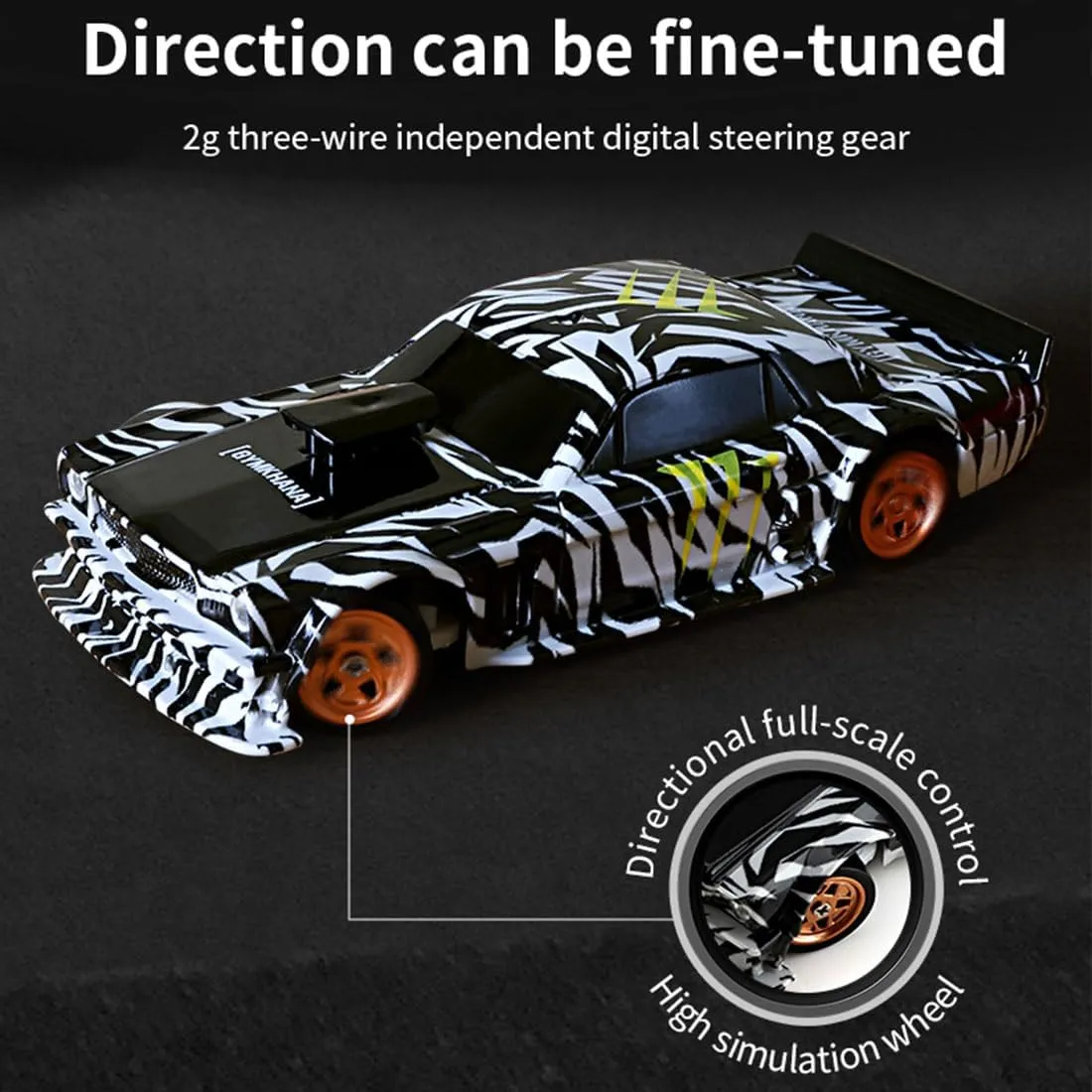 perch evolve reddish separable Mini Electric Racing Drift Car with Lights Set, Hobbyist Gift for Teens and Adults RC Drift Car, 1/43 Scale 2.4G 4WD Full Proportional Control 