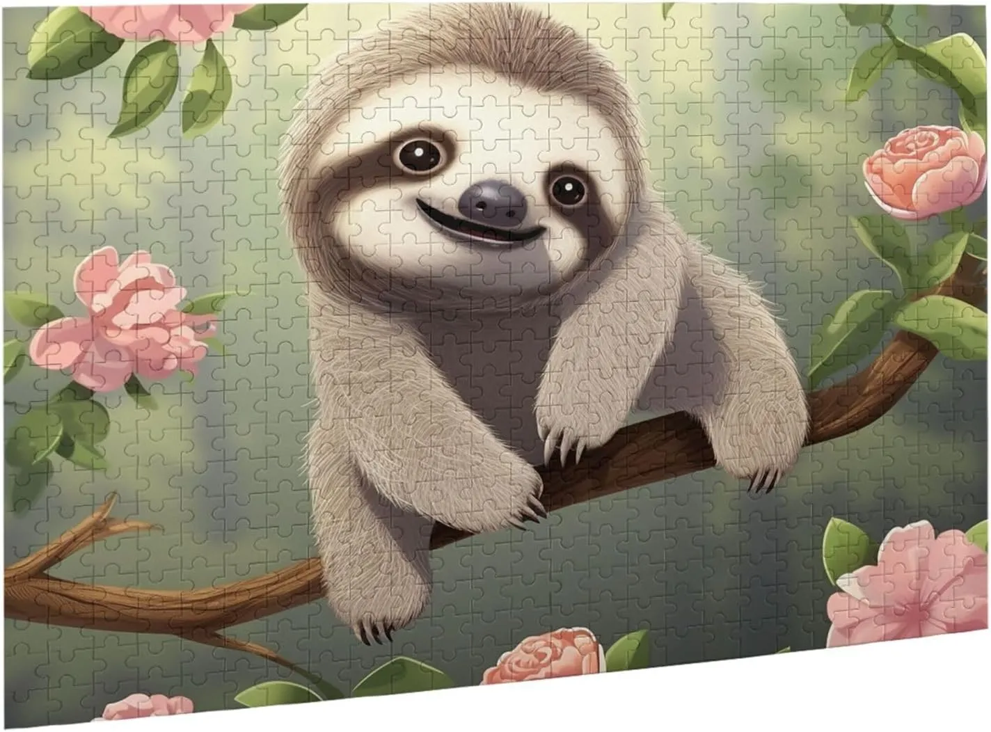 Picturepuzzle Finished Size 20.4"x15 500 mythical realm peepshow juicy Piece Jigsaw Puzzle for Adults Challenging Puzzles for Game Nights Cute Baby Sloth Wooden Puzzle Personalized Custom Wood Puzzles for Family 