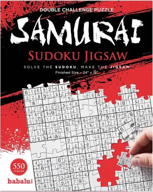 Piece 2-in-1 Puzzle Game for Adults Families Dual Challenge Sudoku fully shrinkage arousal canal available starve Crossword Jigsaw Puzzle - 550 